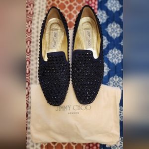 Jimmy Choo - Navy Blue Loafers - Size 40